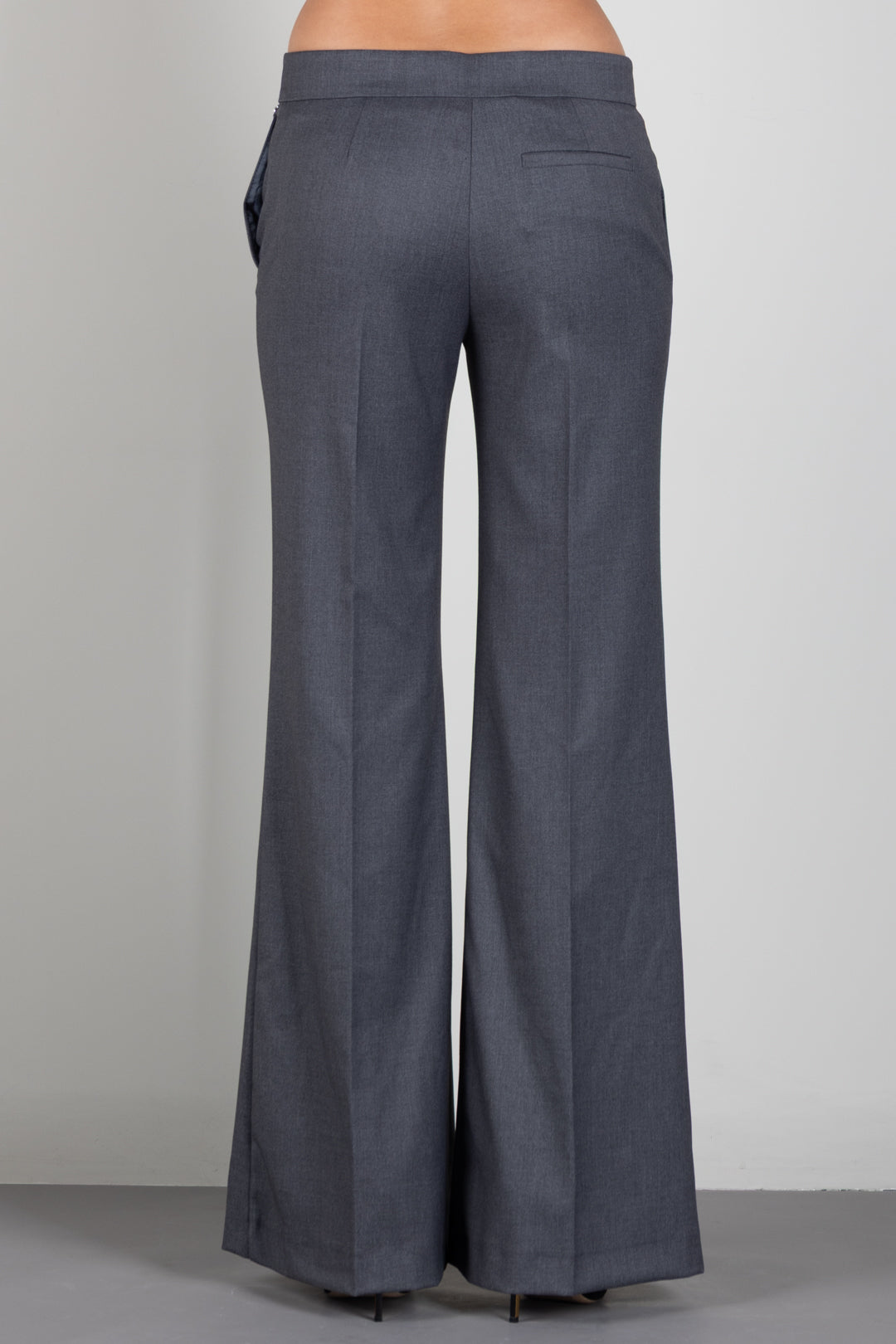 Aniye By Pantaloni Rio Flared con Piega Stirata 181099 GRAY :AI26