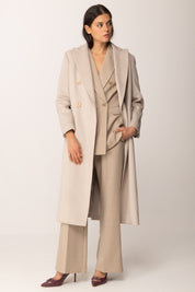 Khloe Femme Pantaloni Sartoriali a Gamba Dritta BEIGE