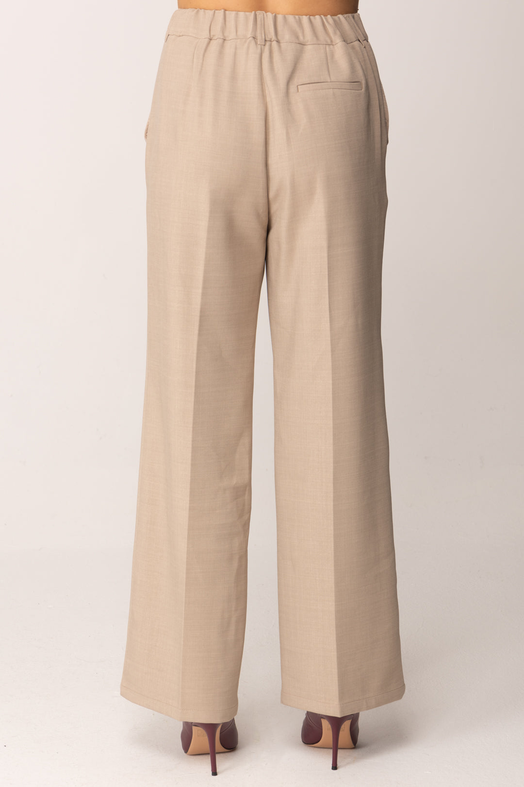 Khloe Femme Pantaloni Sartoriali a Gamba Dritta BEIGE