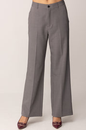 Khloe Femme Pantaloni Sartoriali a Gamba Dritta GRIGIO