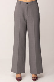 Khloe Femme Pantaloni Sartoriali a Gamba Dritta GRIGIO