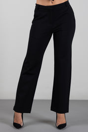 Manila Grace Pantaloni Sartoriali a Gamba Dritta P003VU METEORITE :AI26
