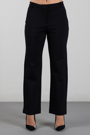 Manila Grace Pantaloni Sartoriali a Gamba Dritta P003VU METEORITE :AI26