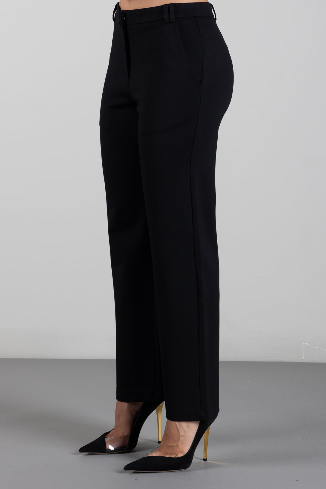 Manila Grace Pantaloni Sartoriali a Gamba Dritta P003VU METEORITE :AI26