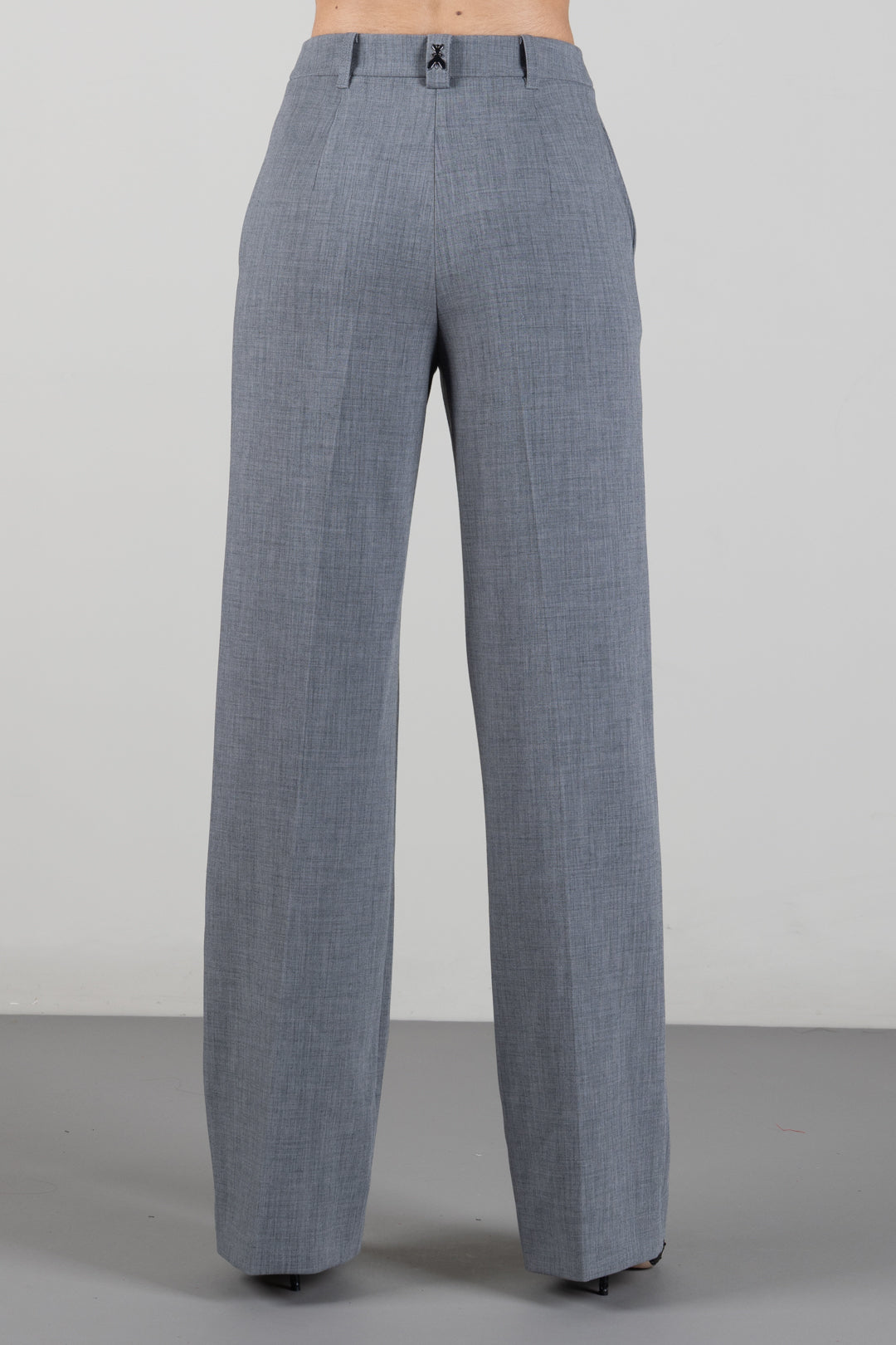 Patrizia Pepe Pantaloni Sartoriali Dritti In Tela Stretch 2P0039 C0273 GRAY MELANGE