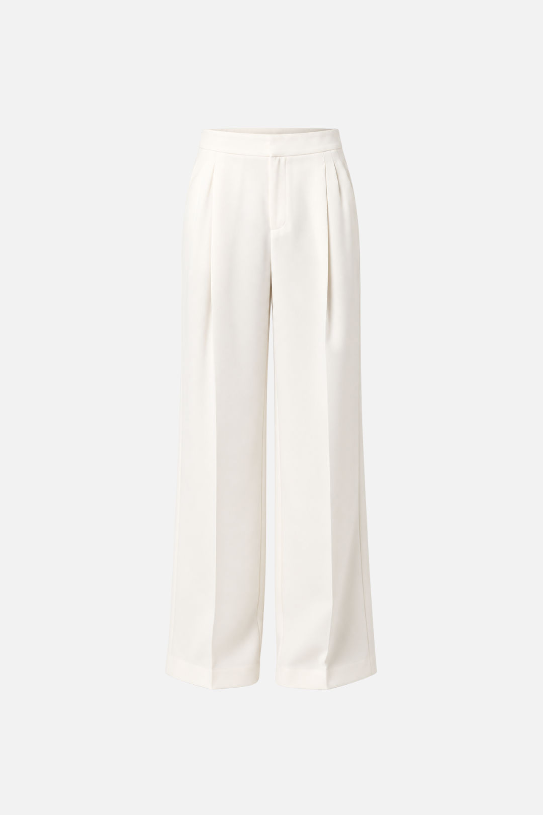 Twin-set Pantaloni Sartoriali Wide Leg a Vita Alta 262TP2047 MADREPERLA