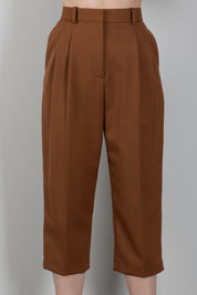 Elisabetta Franchi Pantaloni Sotto Al Ginocchio In Gabardina PA18466E2 SIGARO