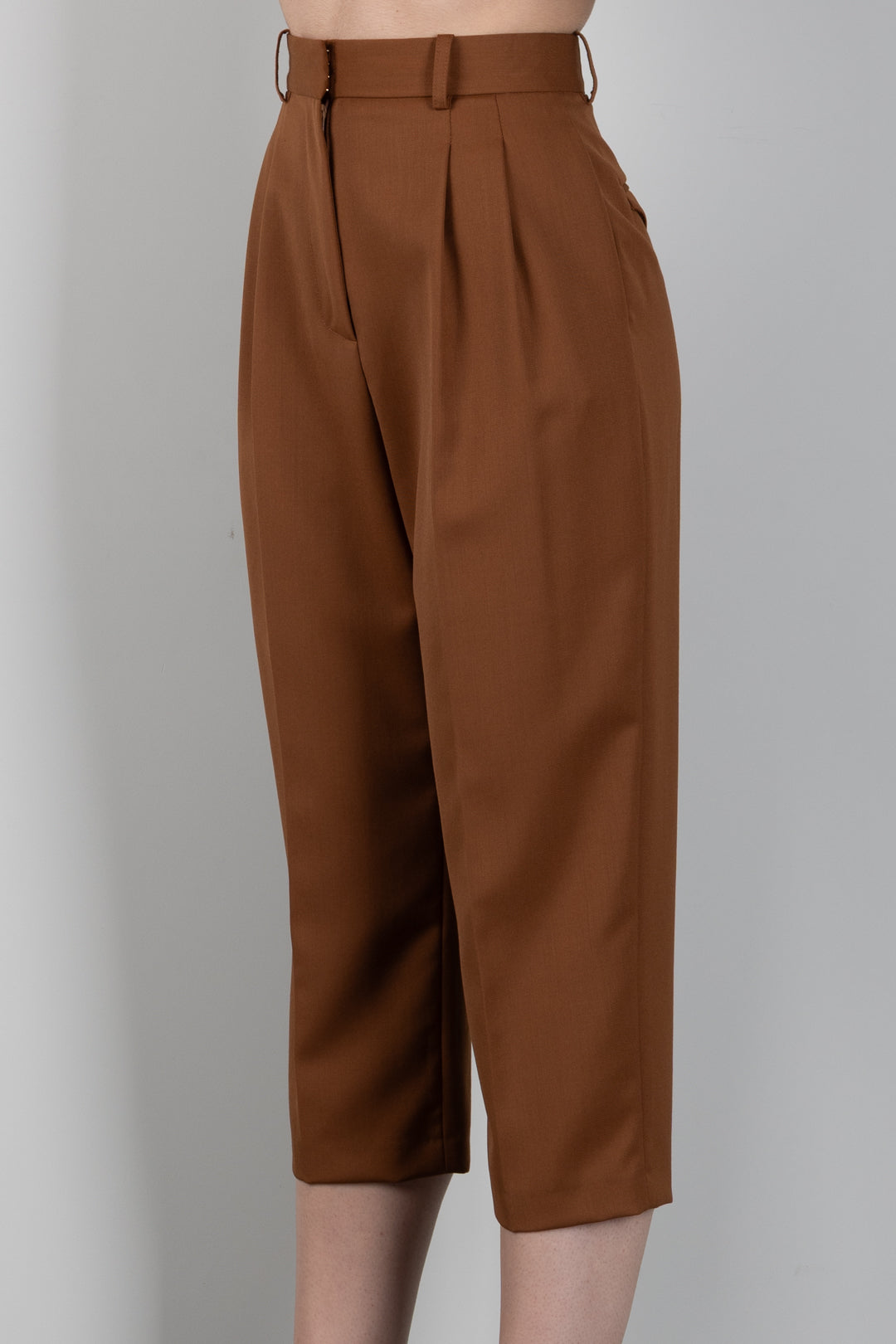 Elisabetta Franchi Pantaloni Sotto Al Ginocchio In Gabardina PA18466E2 SIGARO