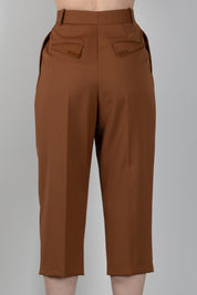 Elisabetta Franchi Pantaloni Sotto Al Ginocchio In Gabardina PA18466E2 SIGARO