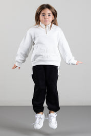 Elisabetta Franchi Bambina Pantaloni Sportivi con Stampa Logo EFPA327CFF017.N101