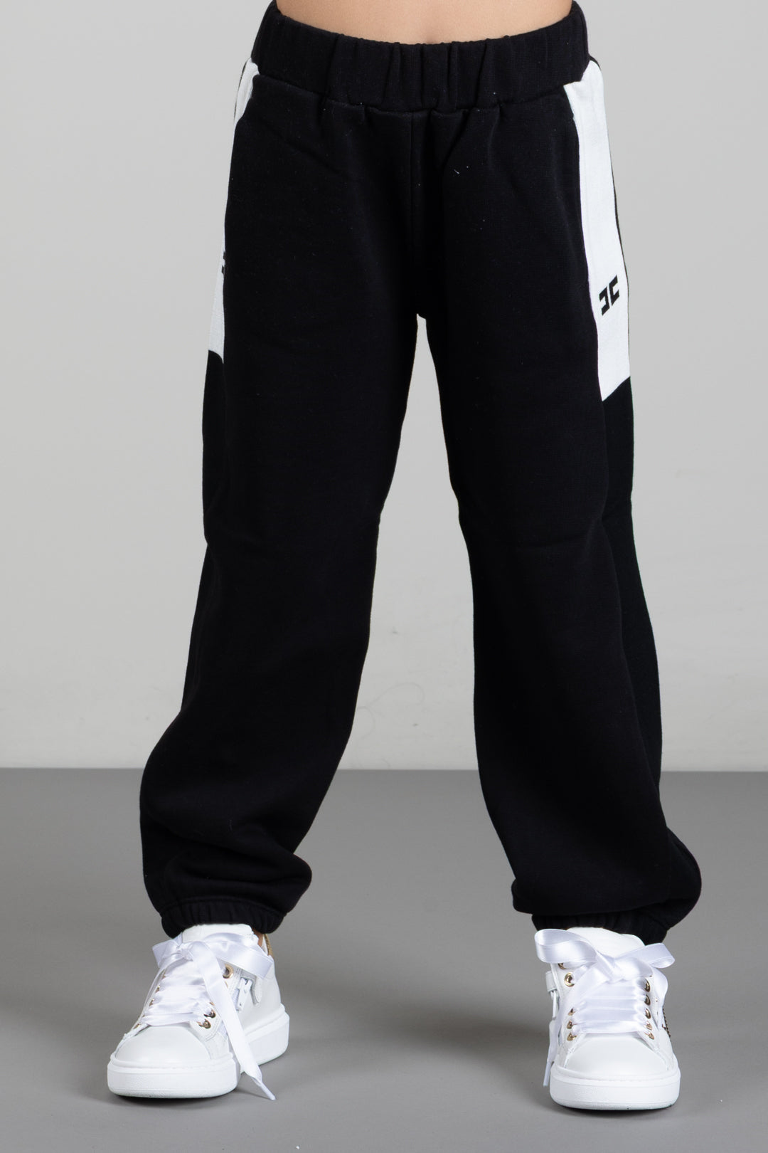 Elisabetta Franchi Bambina Pantaloni Sportivi con Stampa Logo EFPA327CFF017.N101