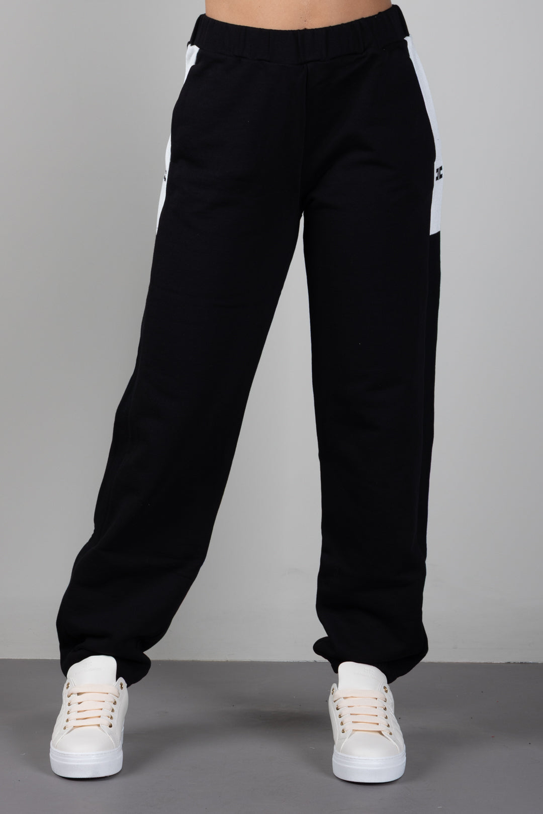 Elisabetta Franchi Bambina Pantaloni Sportivi con Stampa Logo EFPA327CFF017.N101