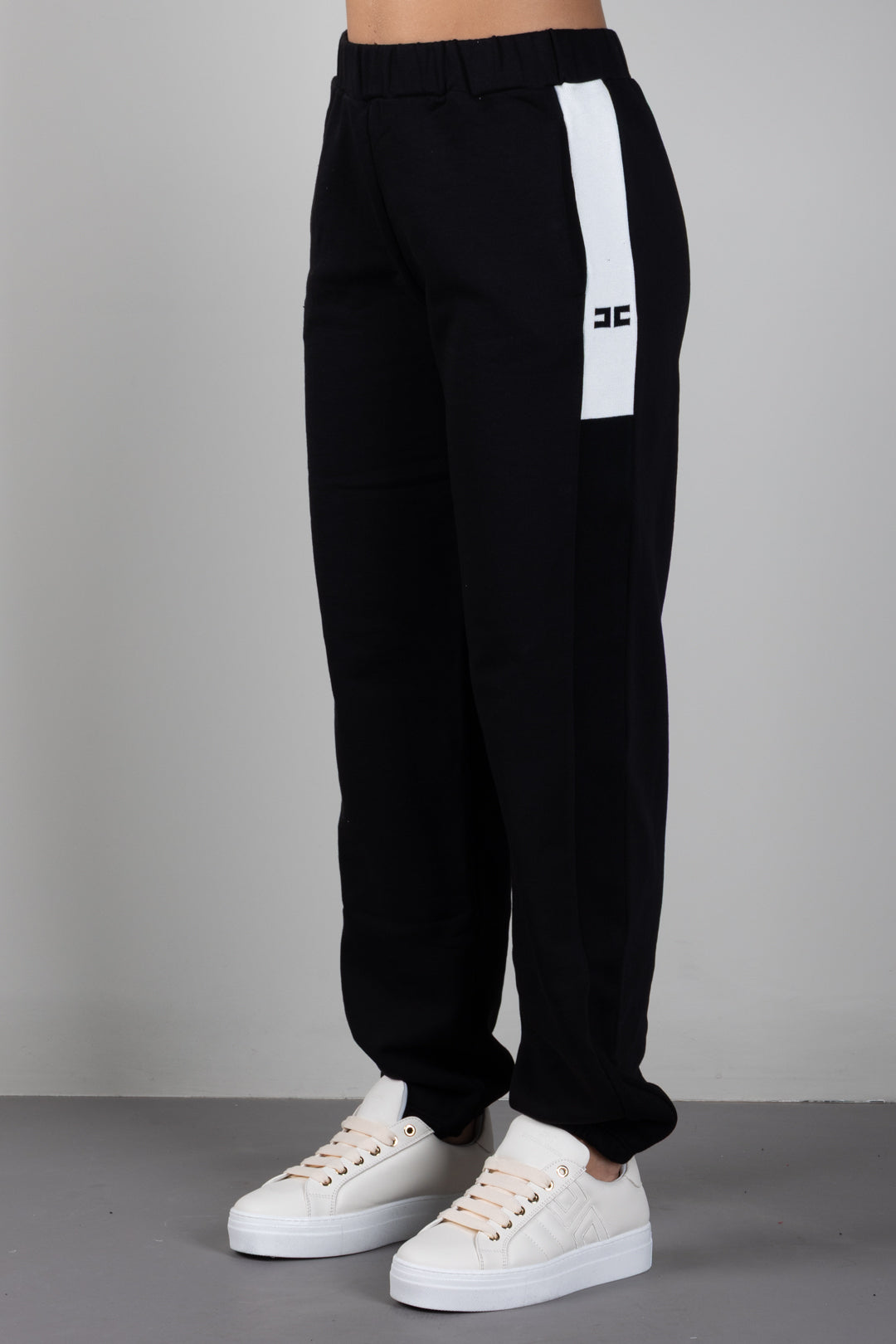 Elisabetta Franchi Bambina Pantaloni Sportivi con Stampa Logo EFPA327CFF017.N101