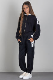 Elisabetta Franchi Bambina Pantaloni Sportivi con Stampa Logo EFPA327CFF017.N101