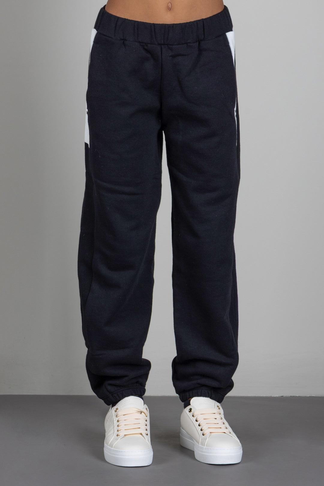 Elisabetta Franchi Bambina Pantaloni Sportivi con Stampa Logo EFPA327CFF017.N101