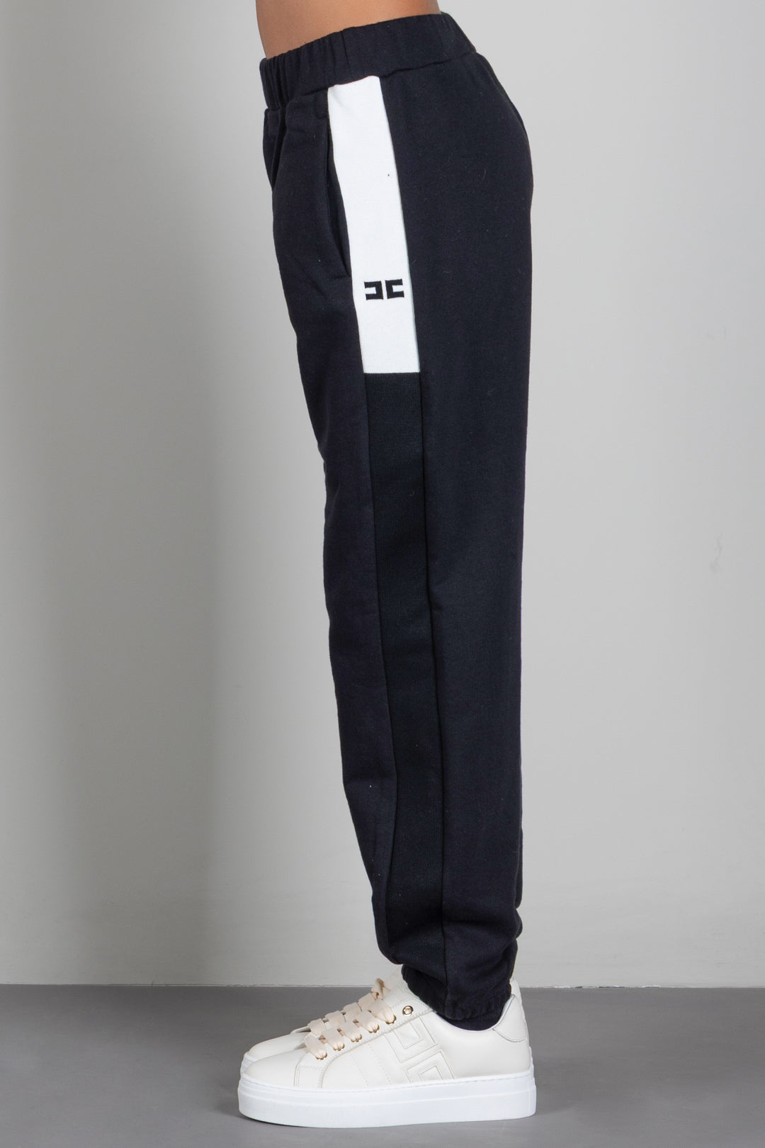 Elisabetta Franchi Bambina Pantaloni Sportivi con Stampa Logo EFPA327CFF017.N101