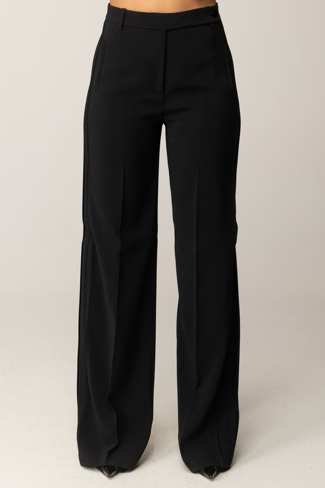 Pinko Pantaloni Straight Leg NERO LIMOUSINE