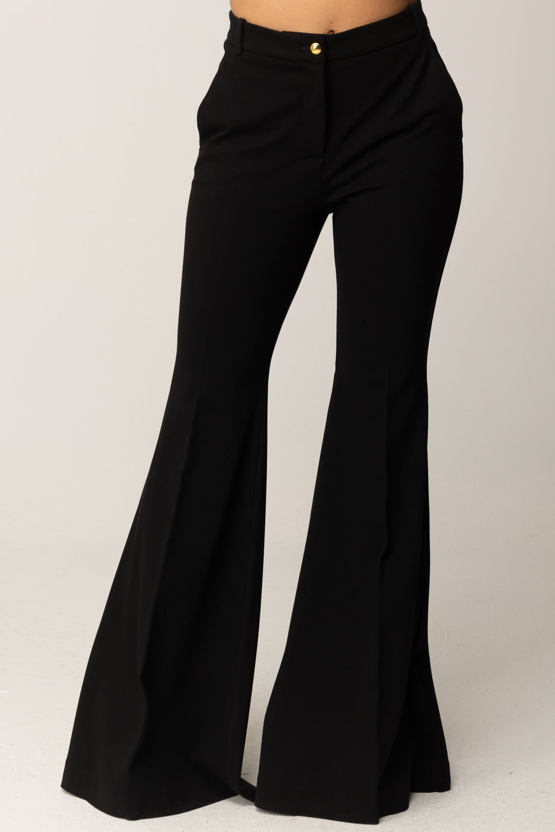 Pinko Pantaloni Svasati a Vita Alta NERO LIMOUSINE