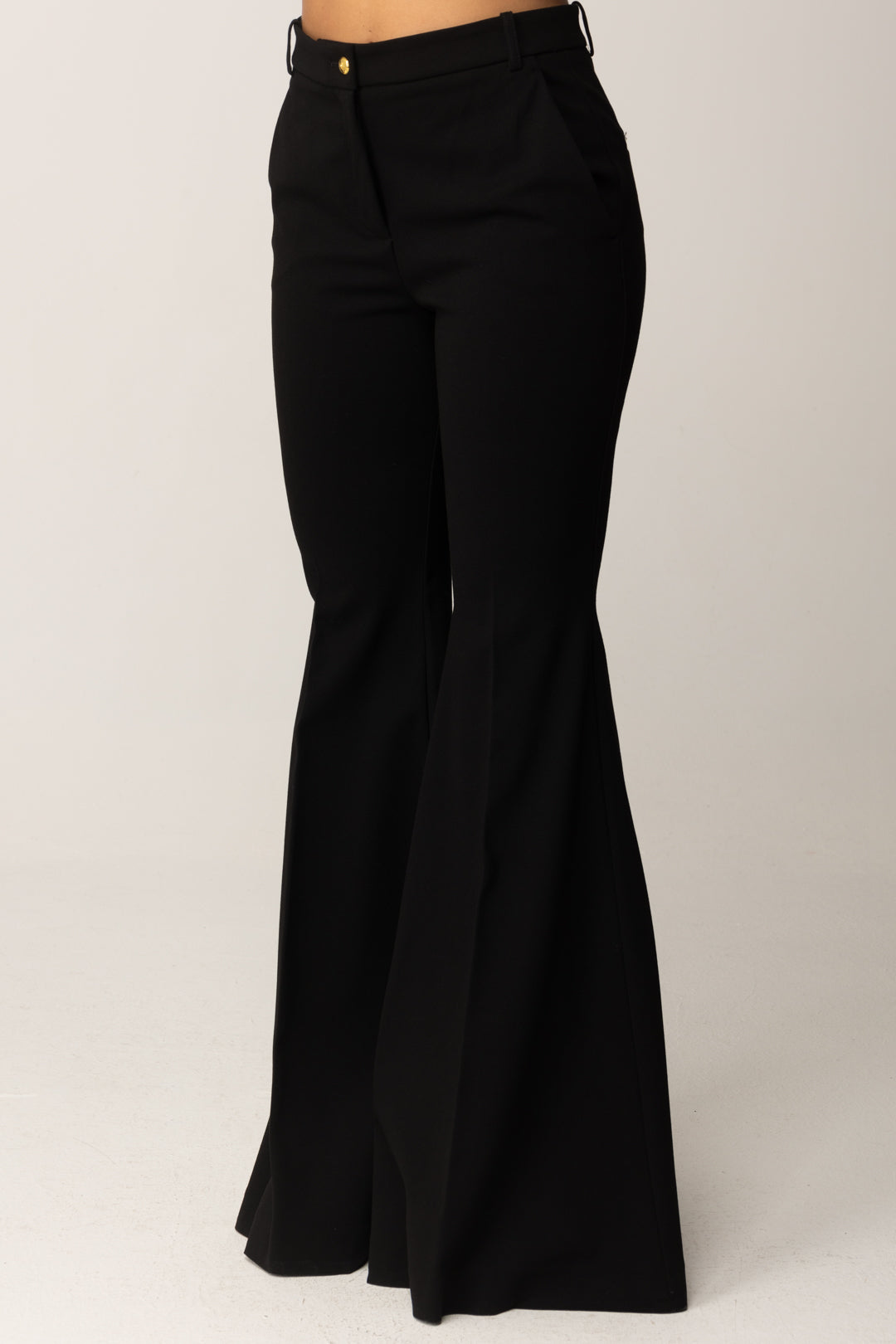 Flared High-Waisted Pants
