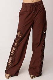 Patrizia Pepe Pantaloni/trousers 2P1764 A773 WOOD BROWN