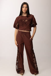 Patrizia Pepe Pantaloni/trousers 2P1764 A773 WOOD BROWN
