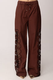 Patrizia Pepe Pantaloni/trousers 2P1764 A773 WOOD BROWN
