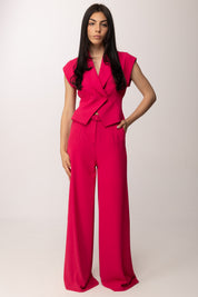 Imperial Pantaloni Wide Leg con Cintura P8C5LHXC FUXIA