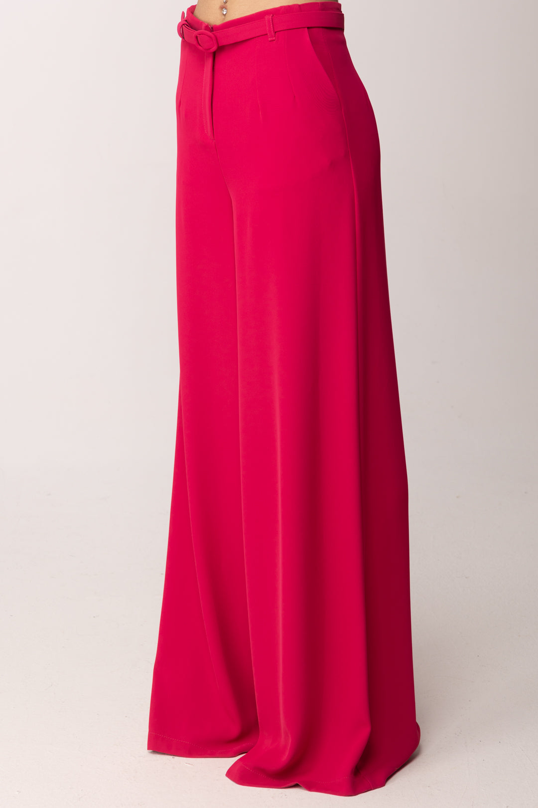 Imperial Pantaloni Wide Leg con Cintura P8C5LHXC FUXIA