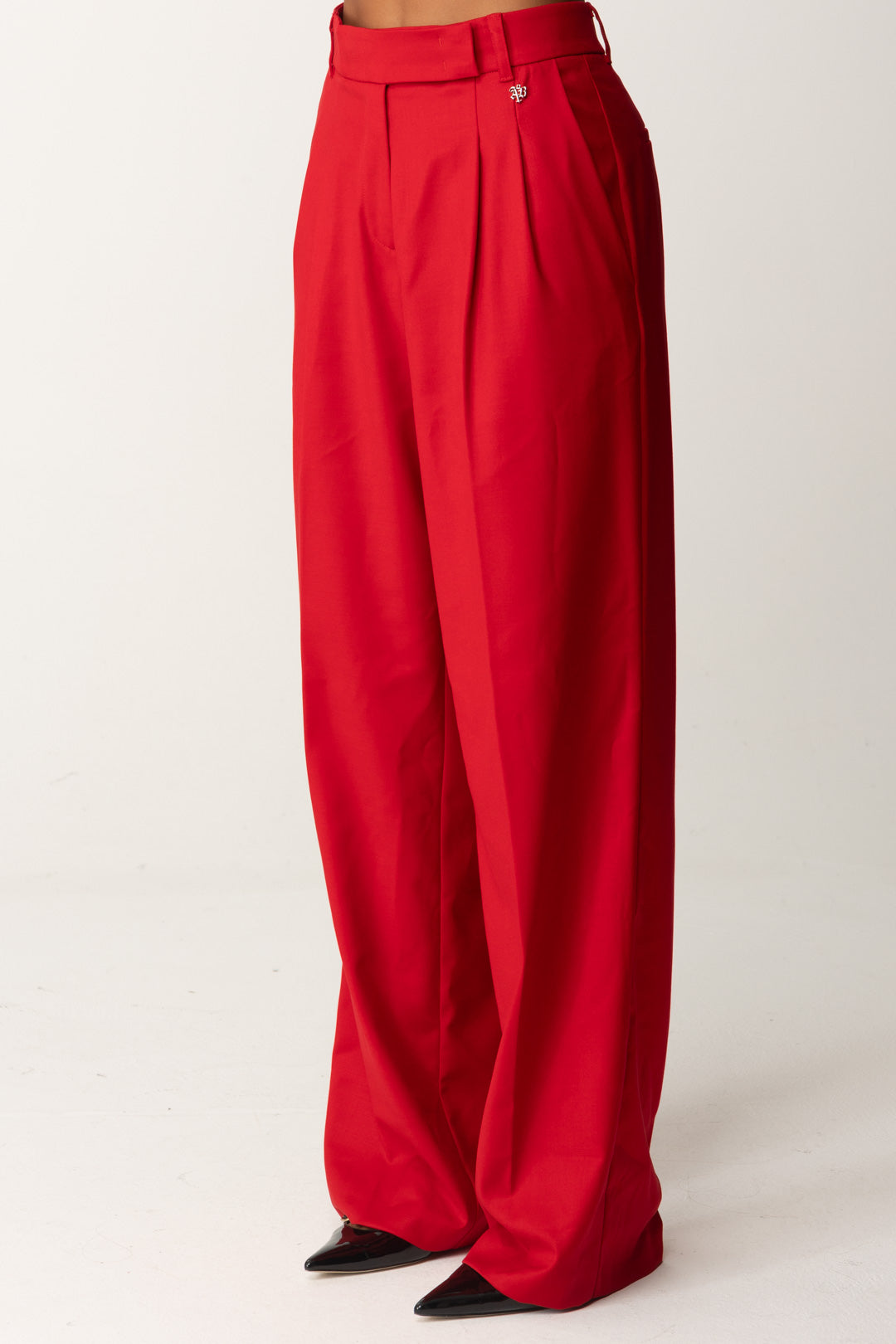 Palazzo Trousers Pantaloni Palazzo In Lana Dandy Fresh Wool Wide