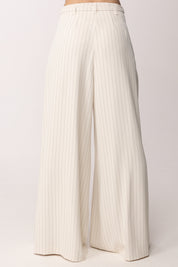 Imperial Pantaloni Wide Leg Maxi Pieghe con Cintura P3ZQLHX PANNA