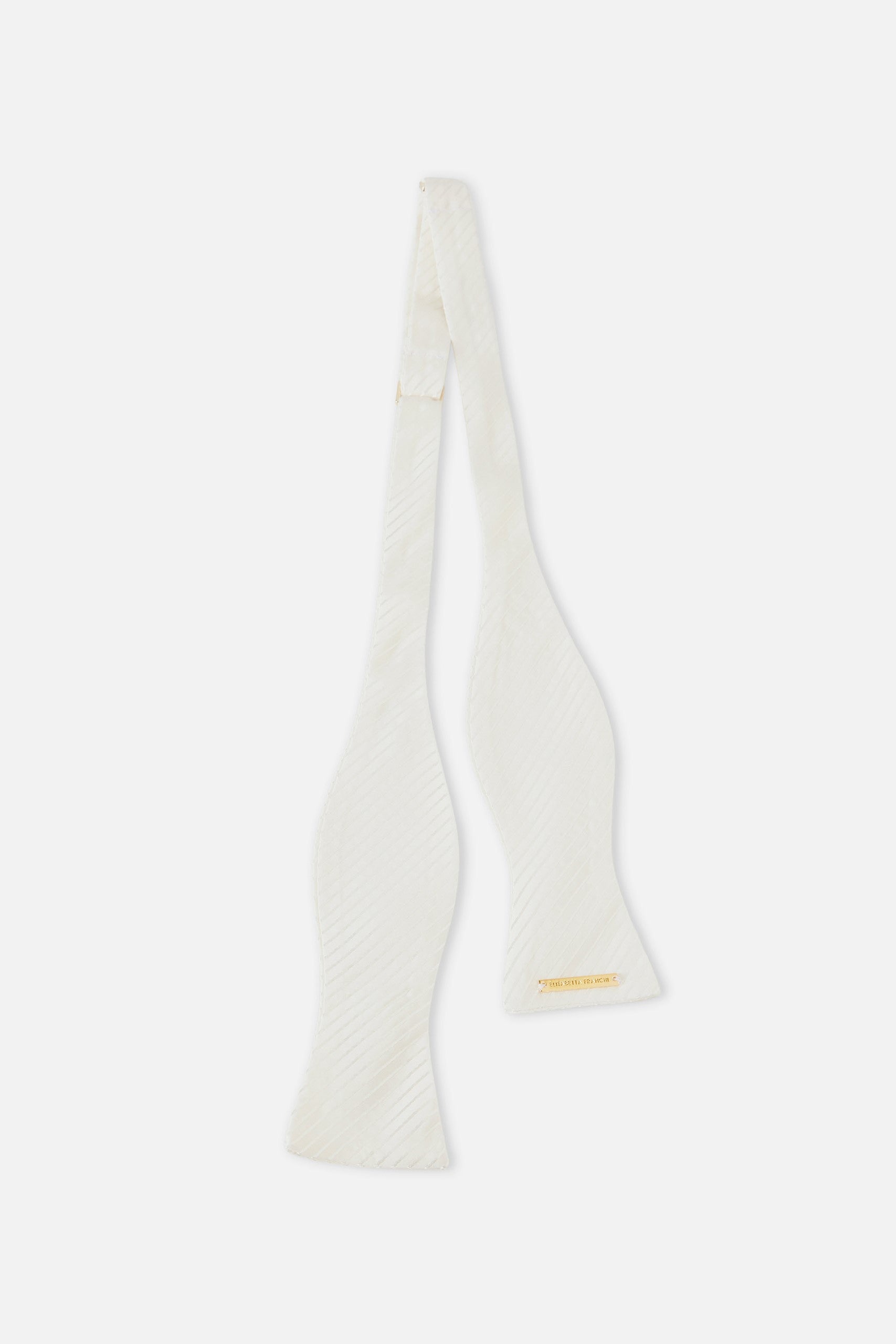 Elisabetta Franchi Papillon In Jacquard con Placca Logo BW03L57E2 MILK