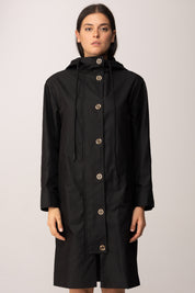 Twin-set Parka Lungo con Cappuccio 252TP2060 NERO