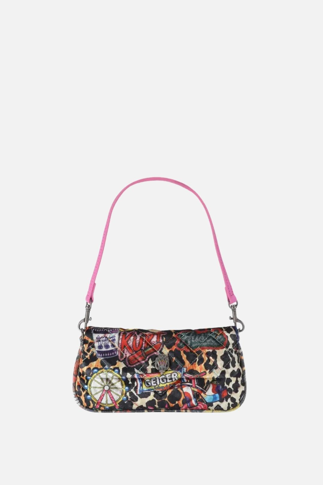 Kurt Geiger Pickle Shoulder Bag In Velluto con Stampa Grafica 5579299789 OTHER