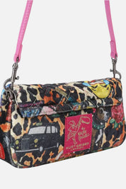 Kurt Geiger Pickle Shoulder Bag In Velluto con Stampa Grafica 5579299789 OTHER