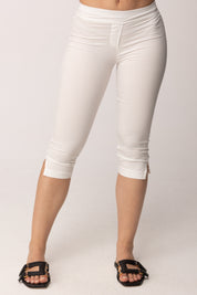Khloe Femme Pinocchietto Basico con Spacchetti 26250 BIANCO
