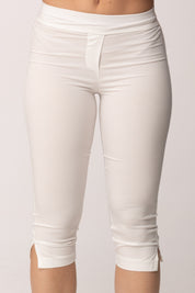 Khloe Femme Pinocchietto Basico con Spacchetti 26250 BIANCO