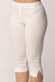 Khloe Femme Pinocchietto Basico con Spacchetti 26250 BIANCO