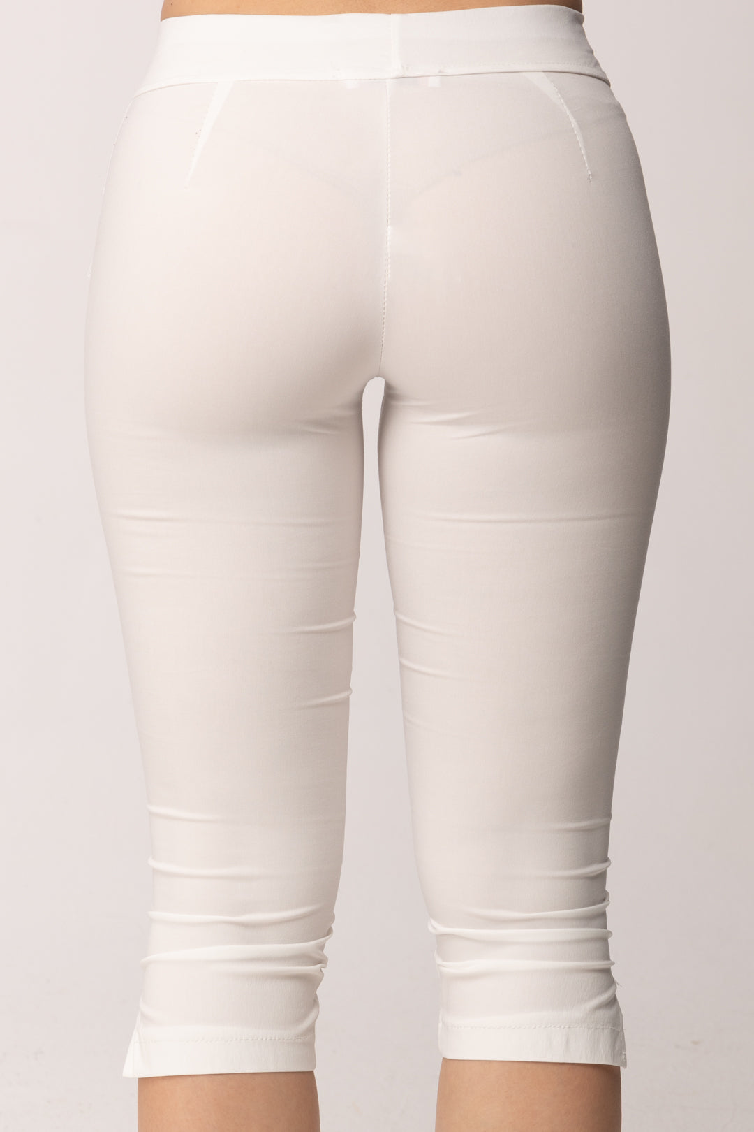 Khloe Femme Pinocchietto Basico con Spacchetti 26250 BIANCO