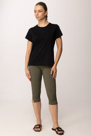 Khloe Femme Pinocchietto Basico con Spacchetti 26250 VERDE