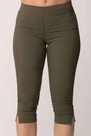 Khloe Femme Pinocchietto Basico con Spacchetti 26250 VERDE