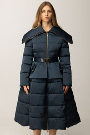 Elisabetta Franchi Piumino a Ruota In Vela con Cintura PI86Z56E2 TWILIGHT