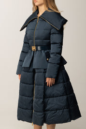 Elisabetta Franchi Piumino a Ruota In Vela con Cintura PI86Z56E2 TWILIGHT