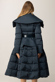 Elisabetta Franchi Piumino a Ruota In Vela con Cintura PI86Z56E2 TWILIGHT