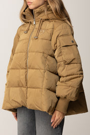 Pinko Piumino Flare con Cappuccio e Logo CAMMELLO