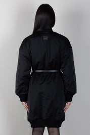 Elisabetta Franchi Piumino Lungo Over con Cintura PK01D66E2 NERO