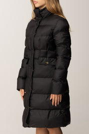 Pinko Piumino Lungo Trapuntato con Collo Alto NERO LIMOUSINE