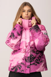 Patrizia Pepe Piumino Oversize Trapuntato con Stampa 2O0206 A667 N.CHIMERIC MOUNTAIN