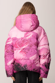 Patrizia Pepe Piumino Oversize Trapuntato con Stampa 2O0206 A667 N.CHIMERIC MOUNTAIN