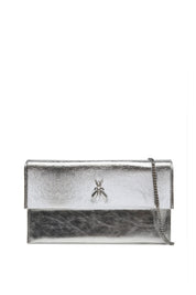 Patrizia Pepe Pochette Fly In Pelle con Catena CB5460 L041 ICE SILVER