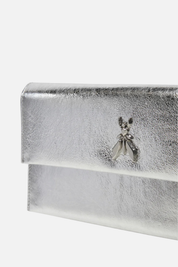 Patrizia Pepe Pochette Fly In Pelle con Catena CB5460 L041 ICE SILVER